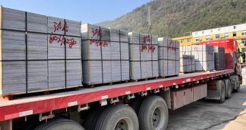 河南 芝麻灰地铺石出货日常