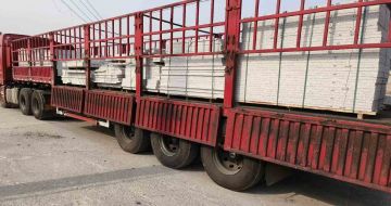 河南 白麻荔枝面外墙干挂，工厂装车日常