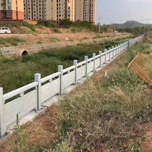 河南 白麻河道栏杆效果展示图