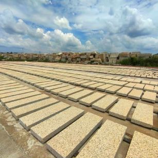 河南 黄金麻荔枝面花岗岩石材地铺石防护中
