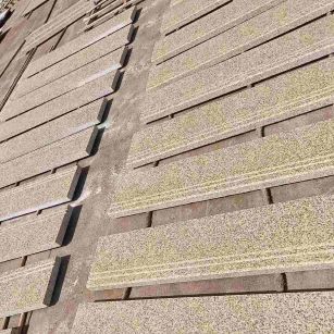 河南 黄金麻花岗岩光面楼梯踏步