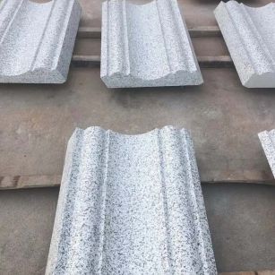 河南 白麻花岗岩光面别墅线条