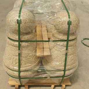 河南 黄金麻异形定制雕花——棒棒糖挡车柱