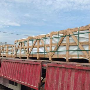 河南 芝麻白花岗岩地铺石出口专车-泰国游