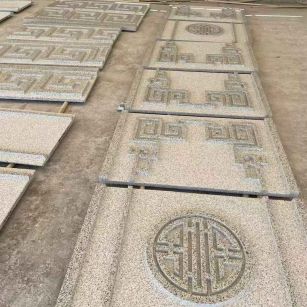 河南 白麻花岗岩外墙立面雕刻板