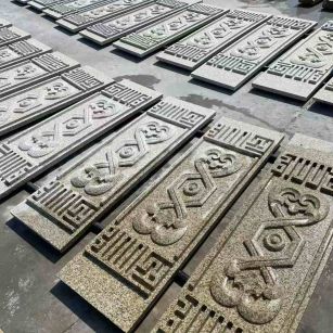 河南 黄金麻花岗岩外墙雕刻板