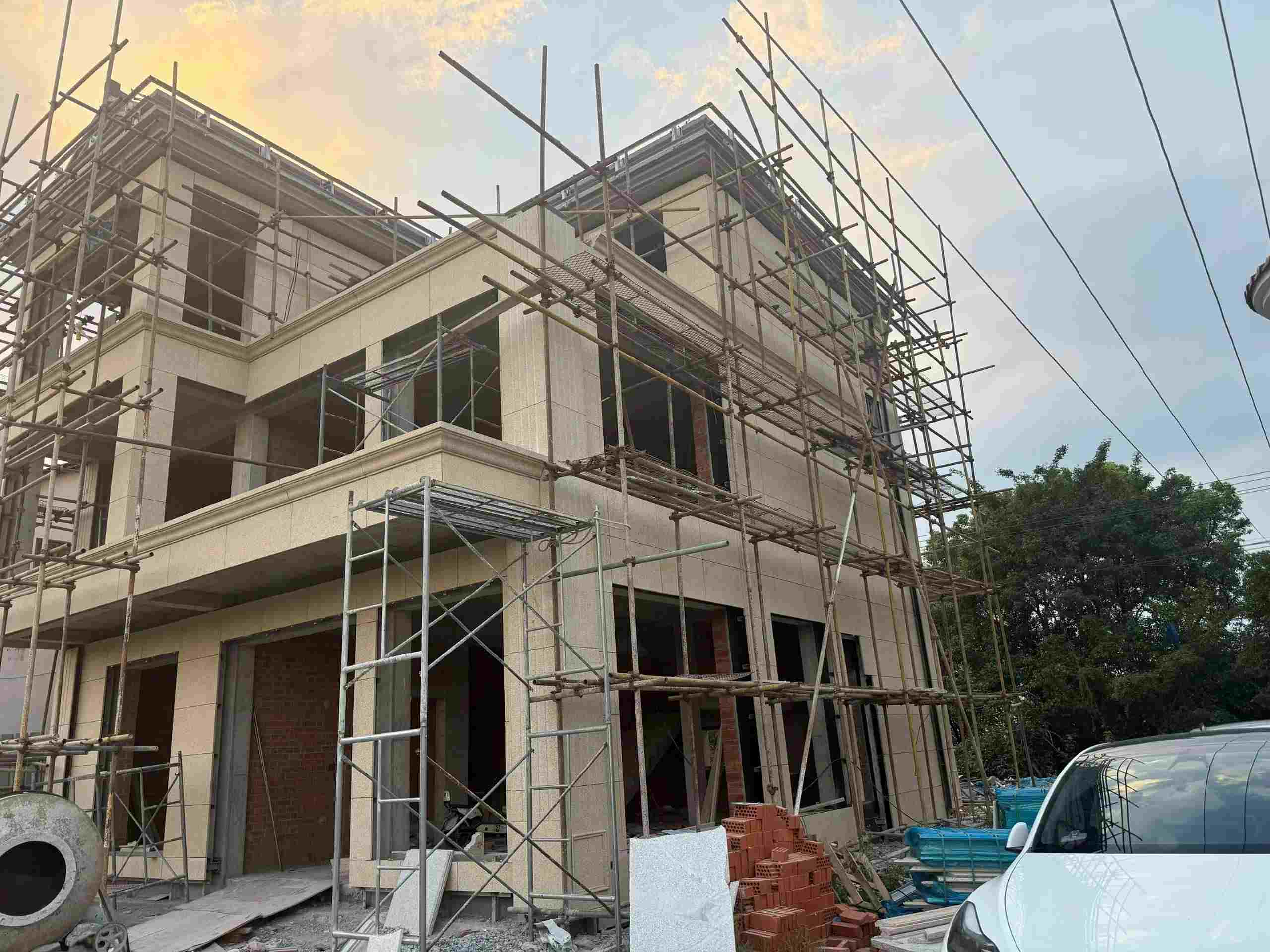 河南 黄金麻荔枝面花岗岩外墙干挂