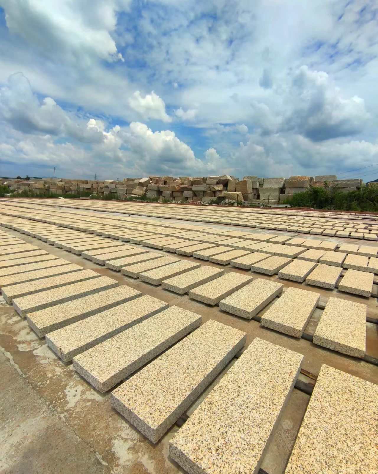 河南 黄金麻花岗岩荔枝面地铺石防护中