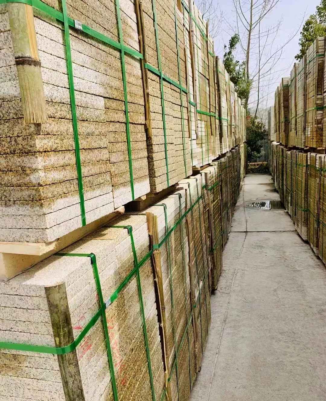 河南 黄金麻花岗岩荔枝面地铺石