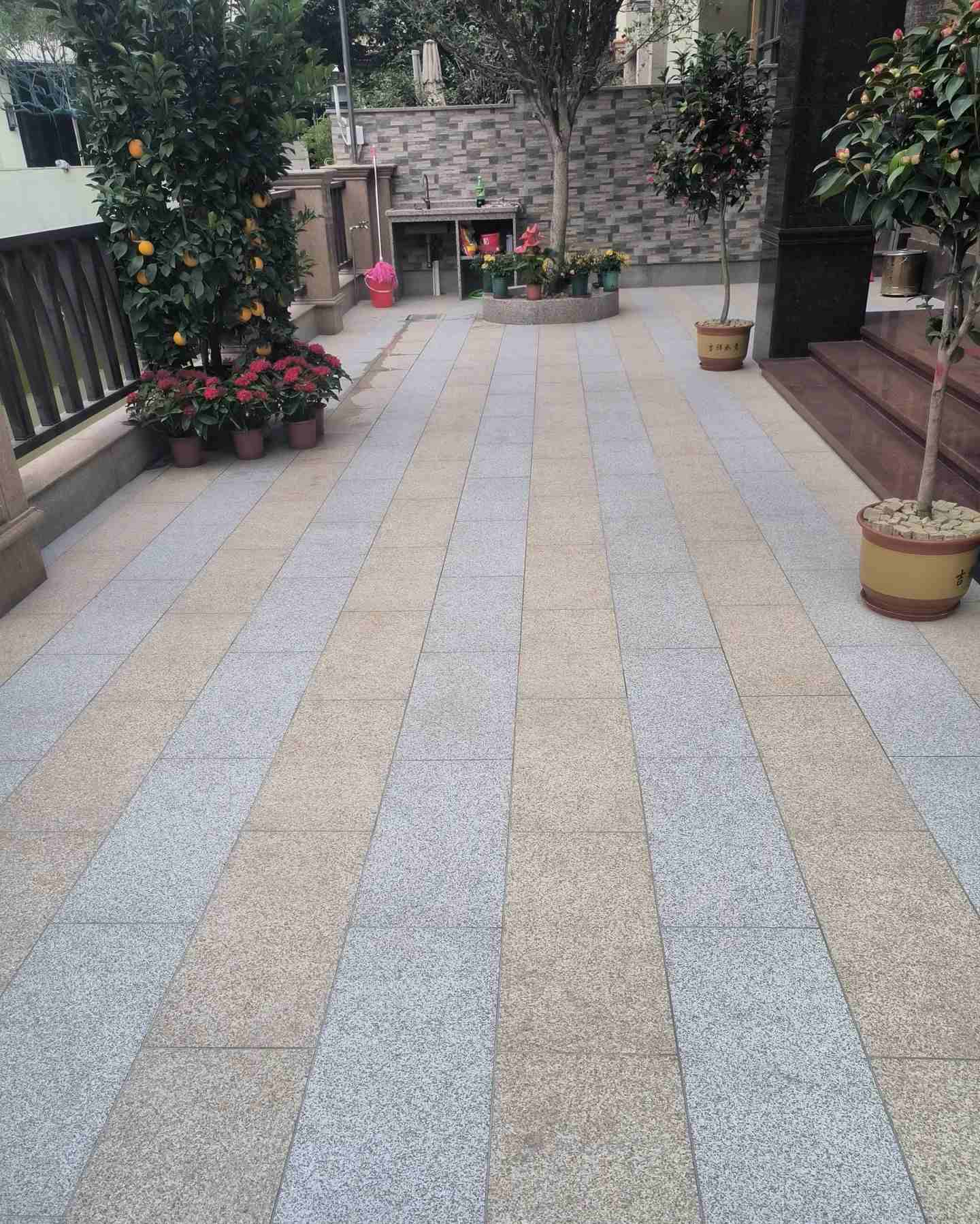 河南 黄金麻白麻荔枝面庭院铺装展示